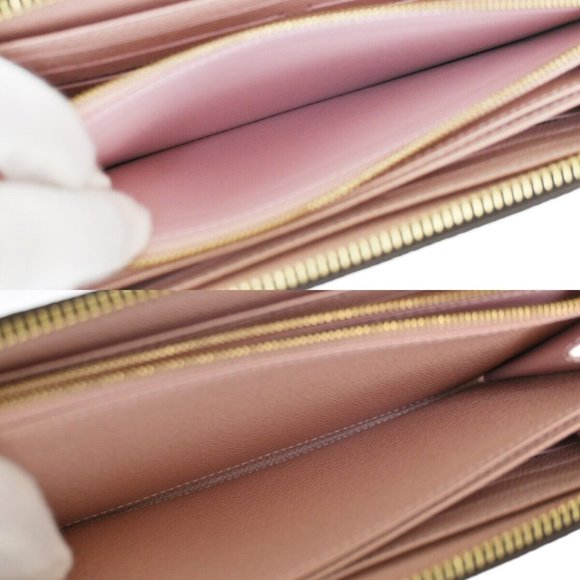 LOUIS VUITTON Zippy Wallet Vivienne Monogram Leather Brown Rose M69054 59RJ206 - Picture 3 of 16